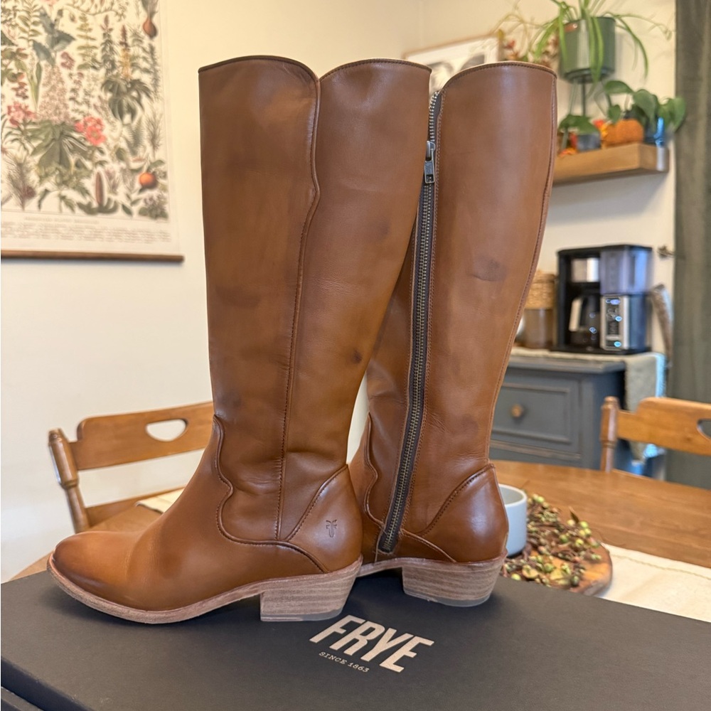 Frye Carson Piping Tall Boots - Wide Calf